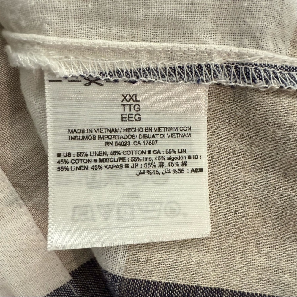 Old Navy Linen Cotton‎ Sleeveless Top Size XXL EUC - Picture 4 of 4